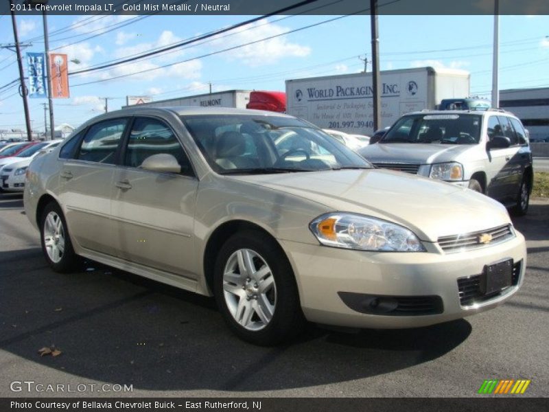 Gold Mist Metallic / Neutral 2011 Chevrolet Impala LT