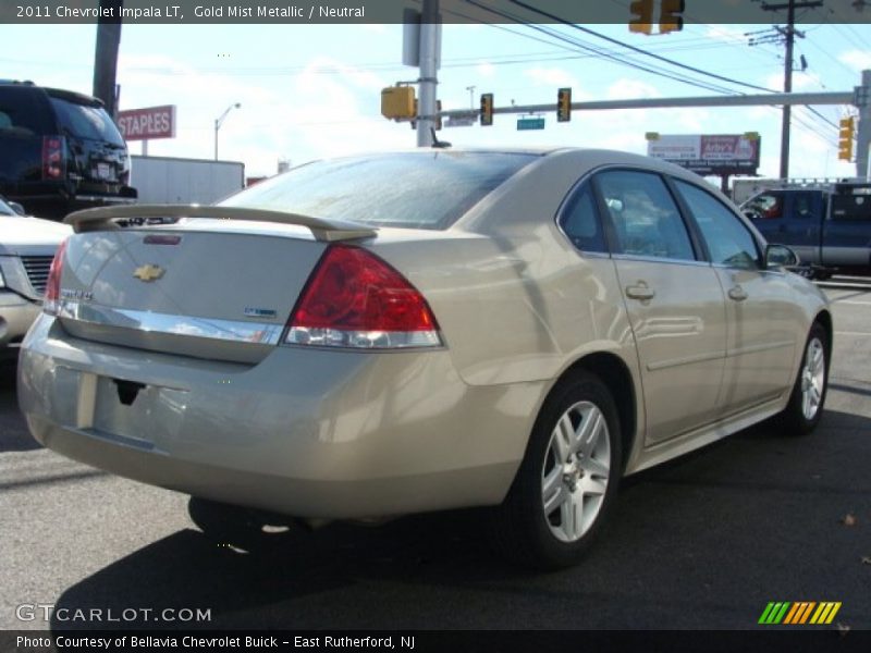 Gold Mist Metallic / Neutral 2011 Chevrolet Impala LT