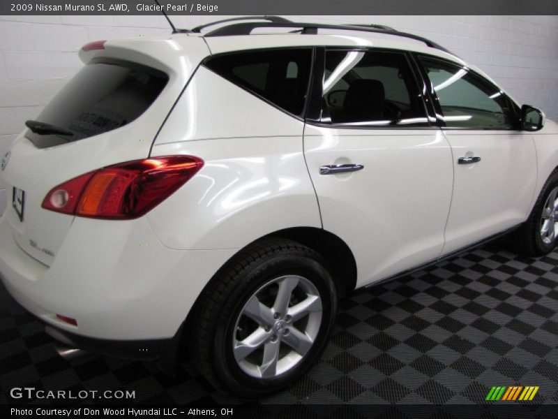 Glacier Pearl / Beige 2009 Nissan Murano SL AWD