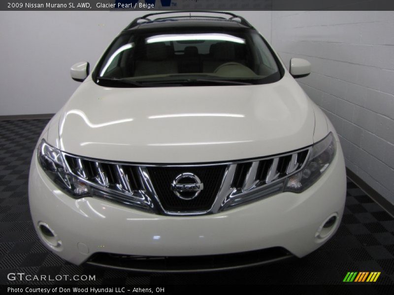 Glacier Pearl / Beige 2009 Nissan Murano SL AWD