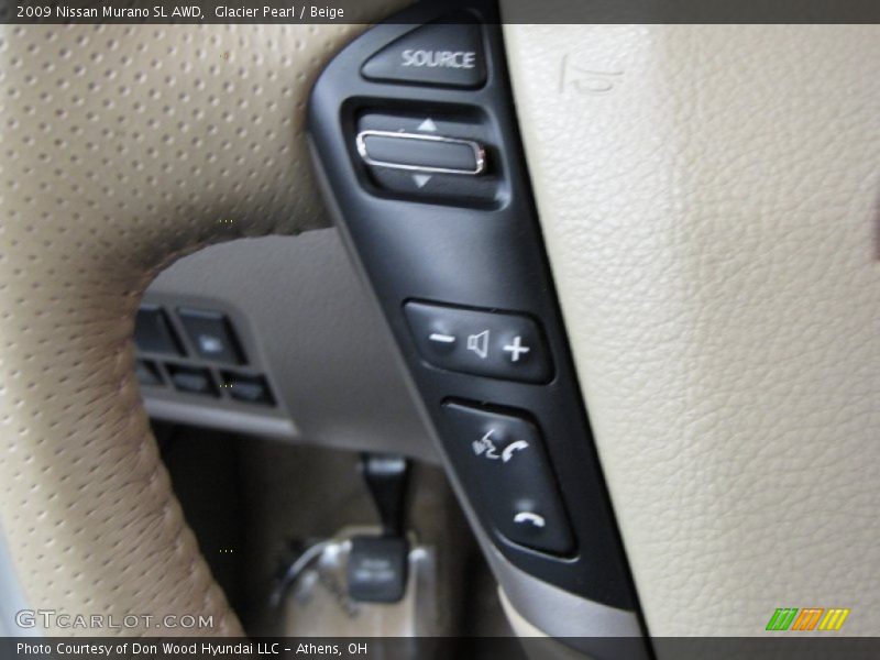 Glacier Pearl / Beige 2009 Nissan Murano SL AWD