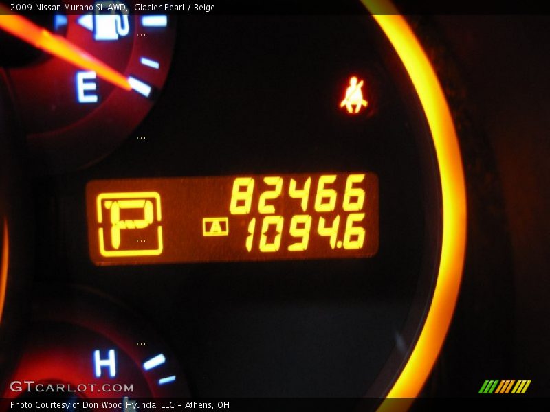 Glacier Pearl / Beige 2009 Nissan Murano SL AWD