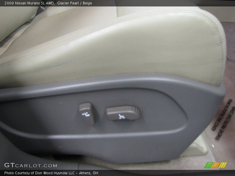 Glacier Pearl / Beige 2009 Nissan Murano SL AWD