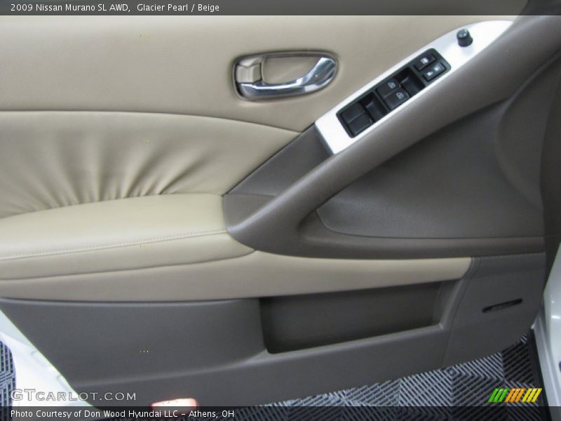 Glacier Pearl / Beige 2009 Nissan Murano SL AWD