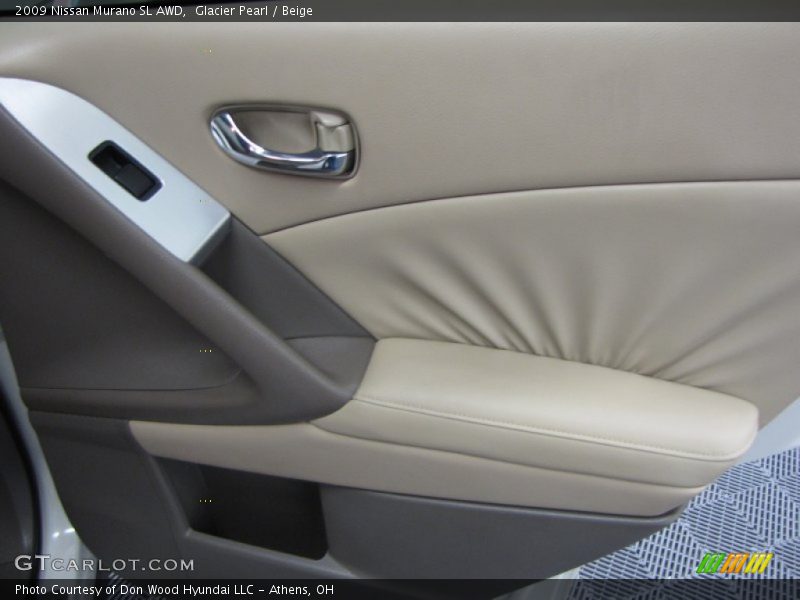Glacier Pearl / Beige 2009 Nissan Murano SL AWD