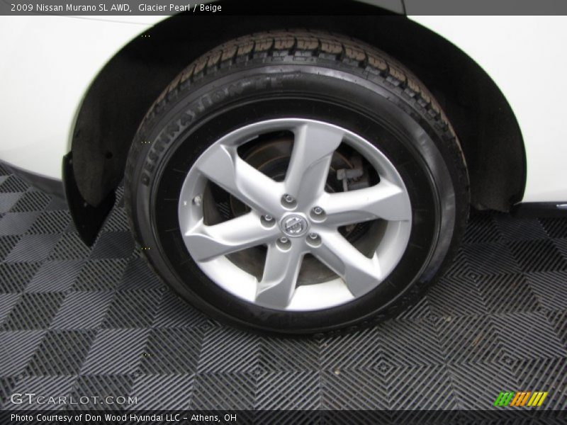 Glacier Pearl / Beige 2009 Nissan Murano SL AWD