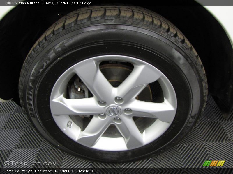 Glacier Pearl / Beige 2009 Nissan Murano SL AWD