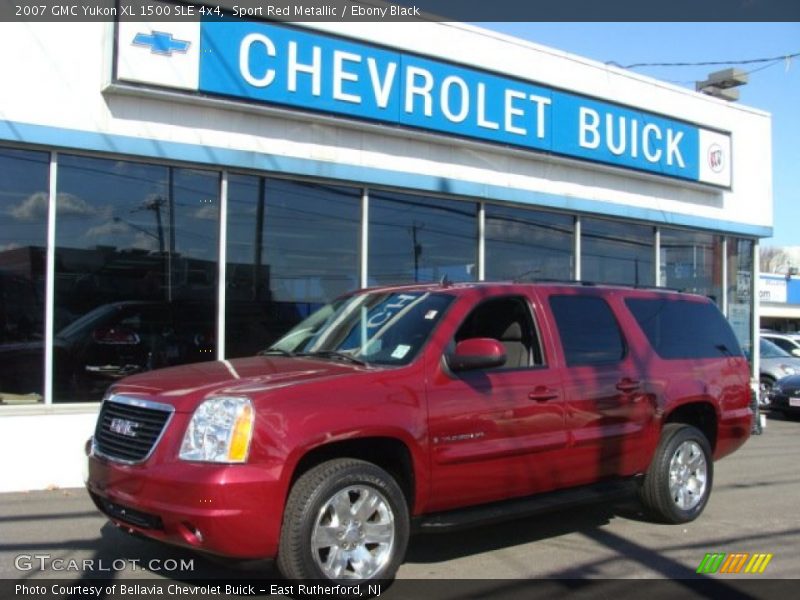 Sport Red Metallic / Ebony Black 2007 GMC Yukon XL 1500 SLE 4x4