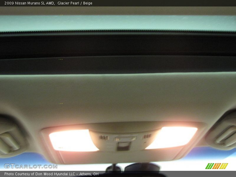 Glacier Pearl / Beige 2009 Nissan Murano SL AWD