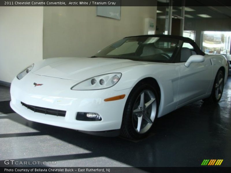 Arctic White / Titanium Gray 2011 Chevrolet Corvette Convertible