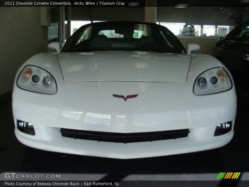 Arctic White / Titanium Gray 2011 Chevrolet Corvette Convertible