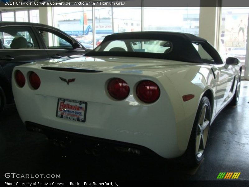 Arctic White / Titanium Gray 2011 Chevrolet Corvette Convertible