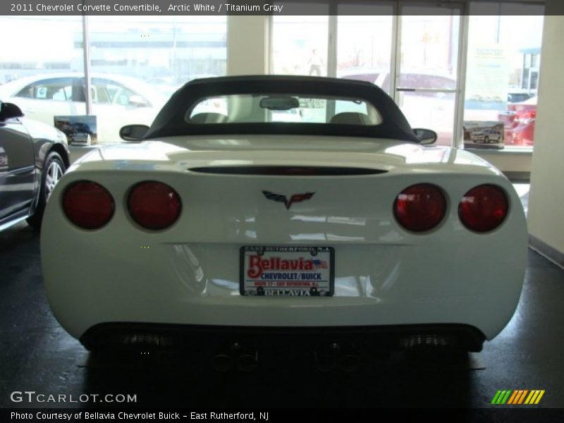 Arctic White / Titanium Gray 2011 Chevrolet Corvette Convertible