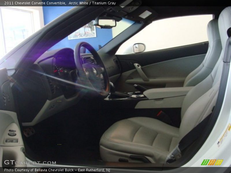 Arctic White / Titanium Gray 2011 Chevrolet Corvette Convertible