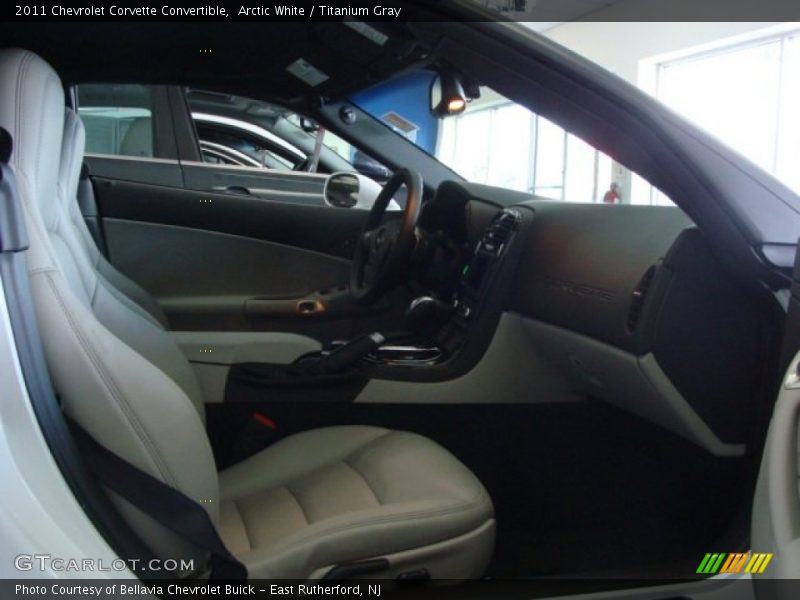 Arctic White / Titanium Gray 2011 Chevrolet Corvette Convertible