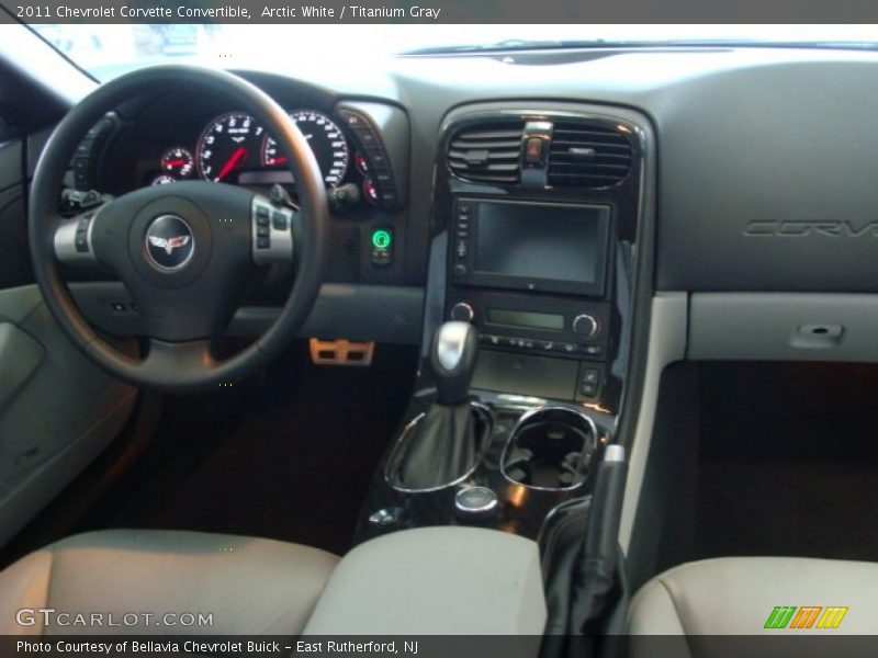 Arctic White / Titanium Gray 2011 Chevrolet Corvette Convertible