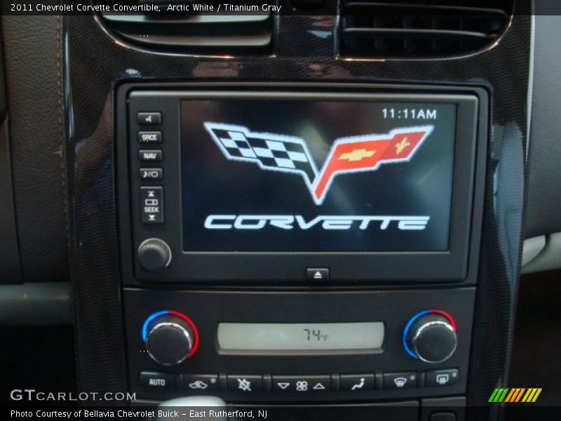 Arctic White / Titanium Gray 2011 Chevrolet Corvette Convertible