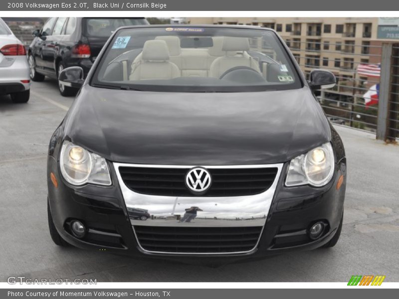 Black Uni / Cornsilk Beige 2008 Volkswagen Eos 2.0T