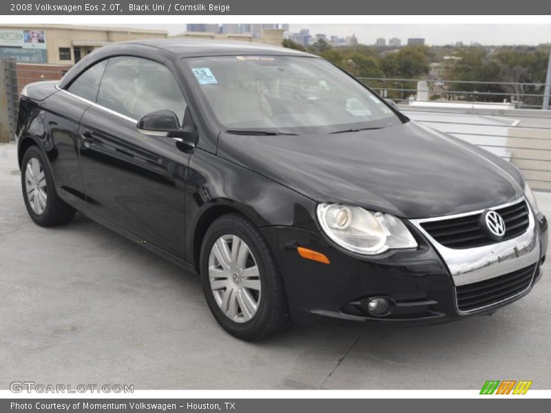 Black Uni / Cornsilk Beige 2008 Volkswagen Eos 2.0T