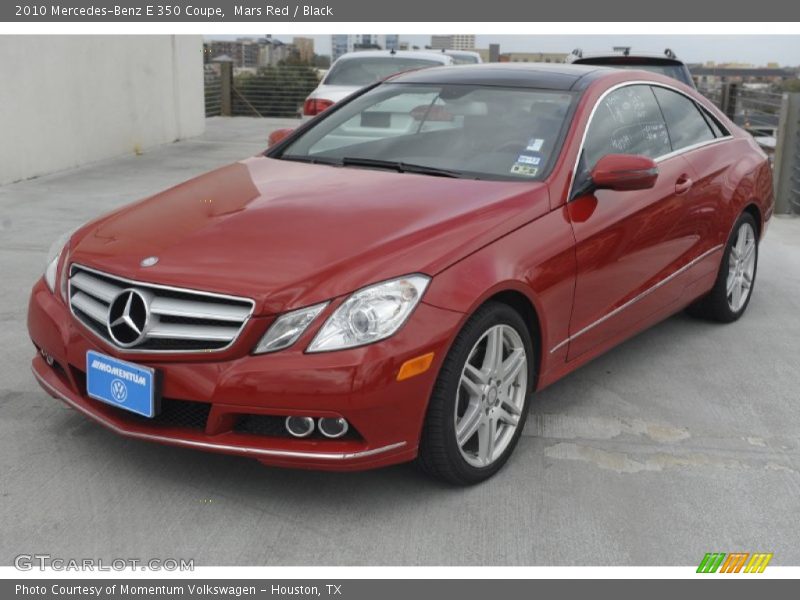 Mars Red / Black 2010 Mercedes-Benz E 350 Coupe