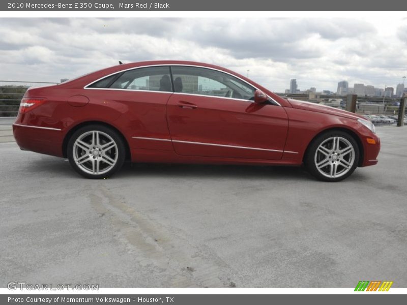 Mars Red / Black 2010 Mercedes-Benz E 350 Coupe