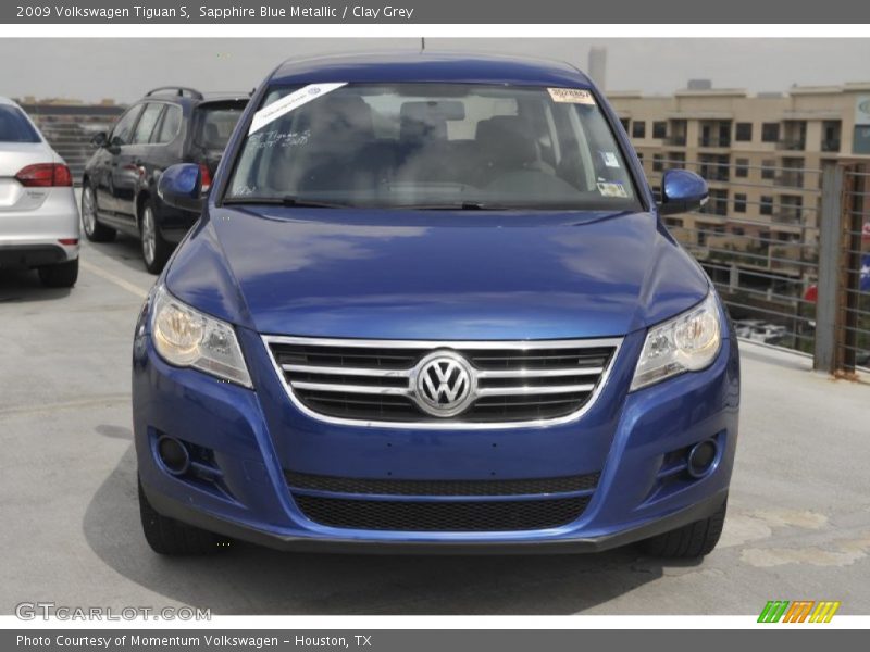 Sapphire Blue Metallic / Clay Grey 2009 Volkswagen Tiguan S