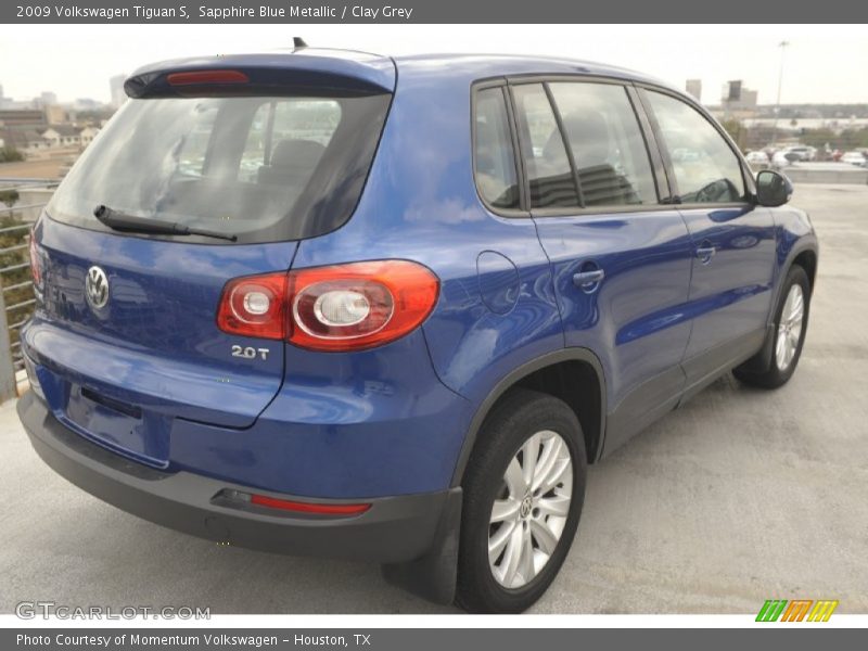Sapphire Blue Metallic / Clay Grey 2009 Volkswagen Tiguan S