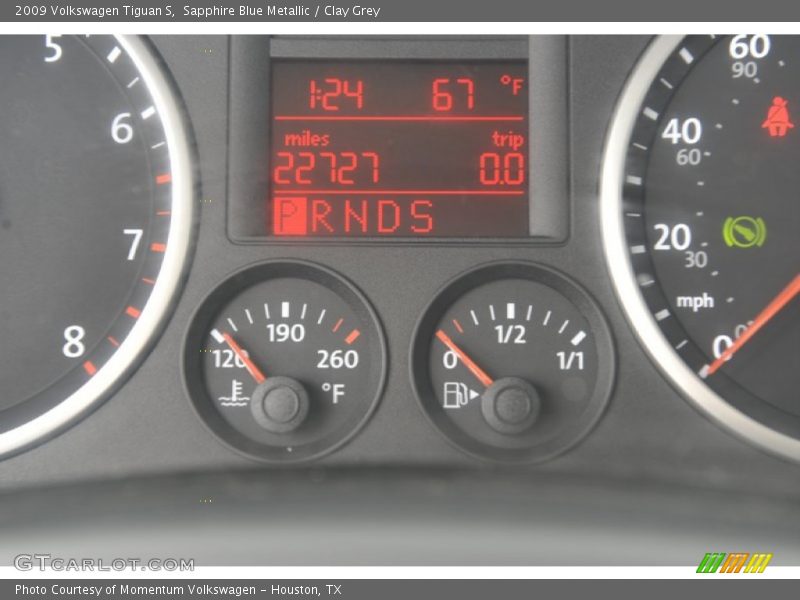 Sapphire Blue Metallic / Clay Grey 2009 Volkswagen Tiguan S