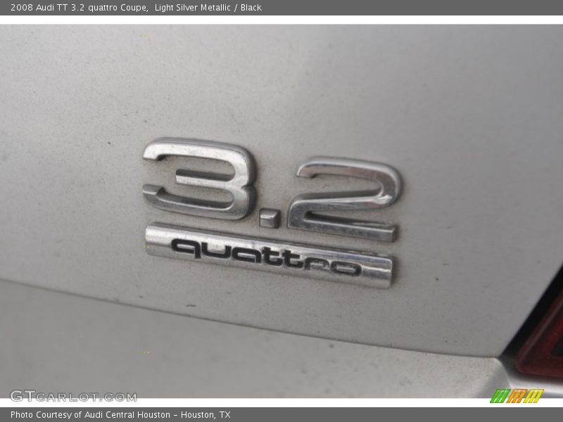 Light Silver Metallic / Black 2008 Audi TT 3.2 quattro Coupe