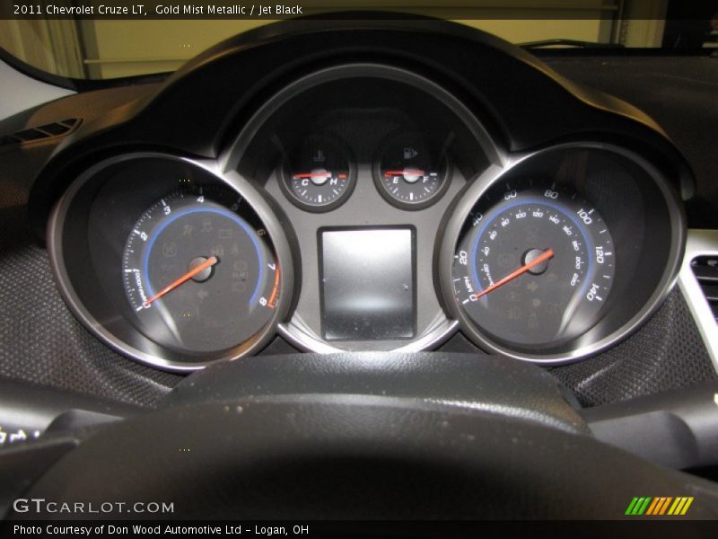 Gold Mist Metallic / Jet Black 2011 Chevrolet Cruze LT