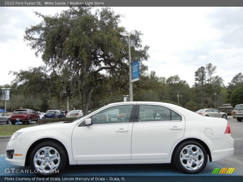 White Suede / Medium Light Stone 2010 Ford Fusion SE