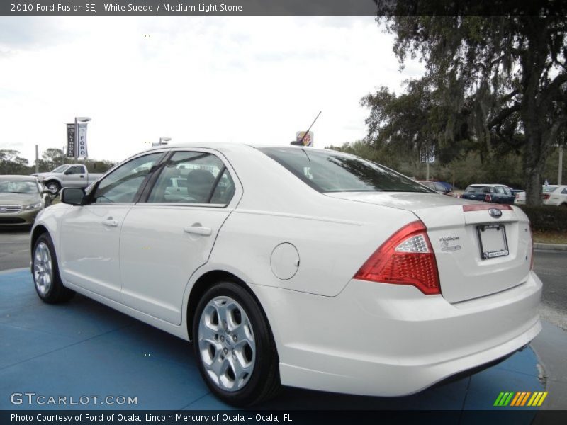 White Suede / Medium Light Stone 2010 Ford Fusion SE