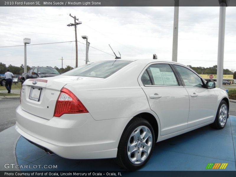 White Suede / Medium Light Stone 2010 Ford Fusion SE