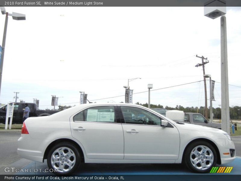 White Suede / Medium Light Stone 2010 Ford Fusion SE