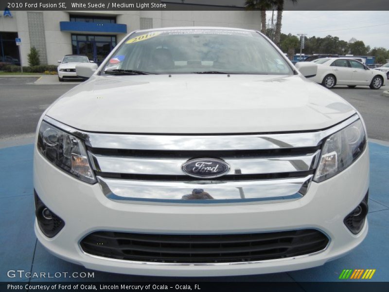 White Suede / Medium Light Stone 2010 Ford Fusion SE