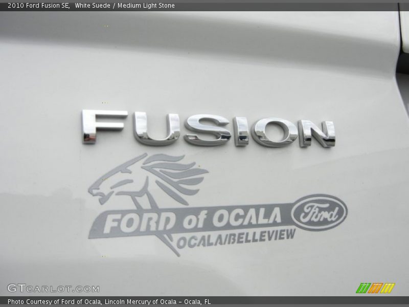 White Suede / Medium Light Stone 2010 Ford Fusion SE