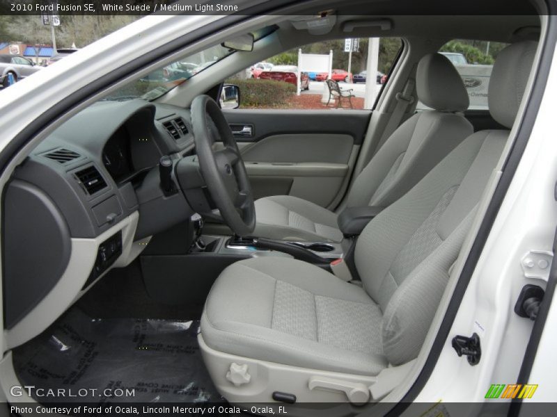 White Suede / Medium Light Stone 2010 Ford Fusion SE