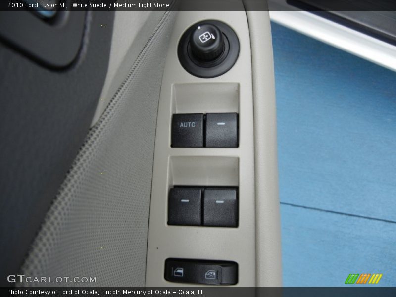 White Suede / Medium Light Stone 2010 Ford Fusion SE