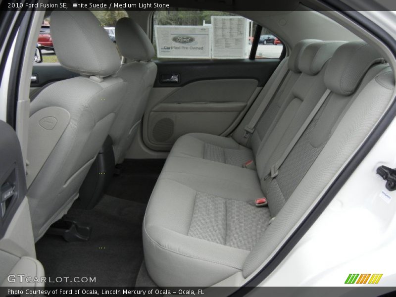 White Suede / Medium Light Stone 2010 Ford Fusion SE
