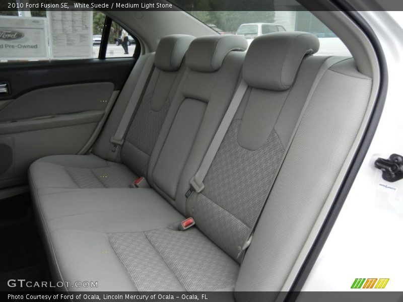 White Suede / Medium Light Stone 2010 Ford Fusion SE