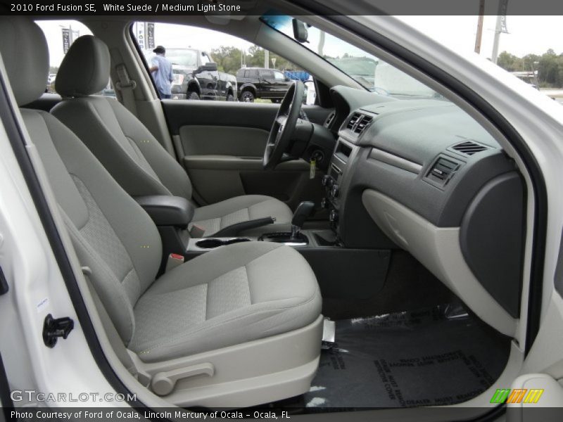 White Suede / Medium Light Stone 2010 Ford Fusion SE
