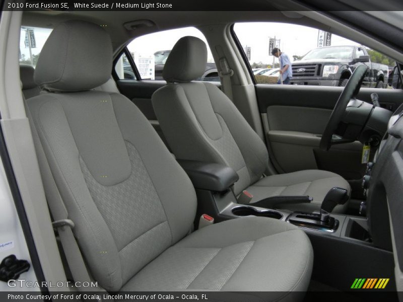 White Suede / Medium Light Stone 2010 Ford Fusion SE