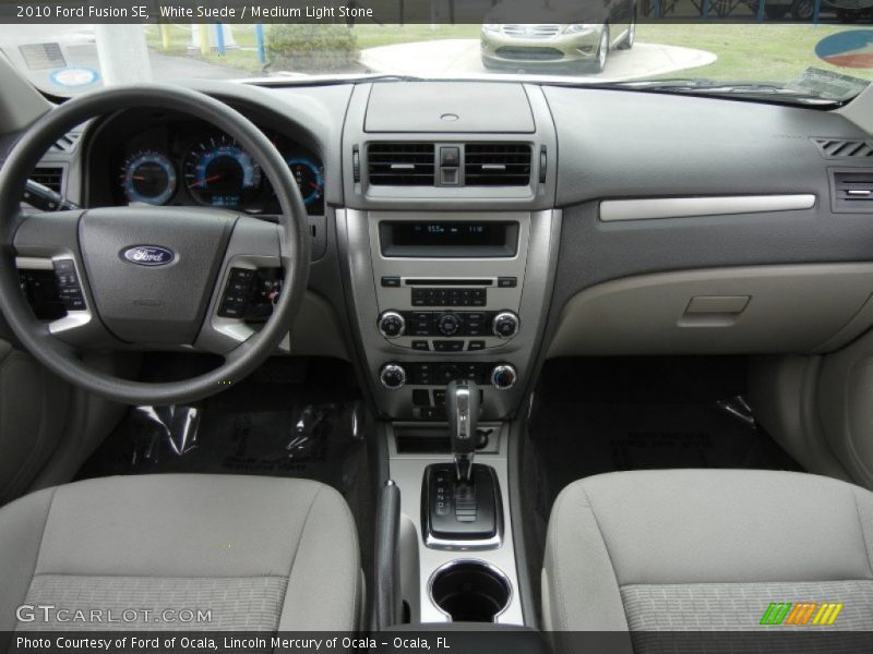 White Suede / Medium Light Stone 2010 Ford Fusion SE