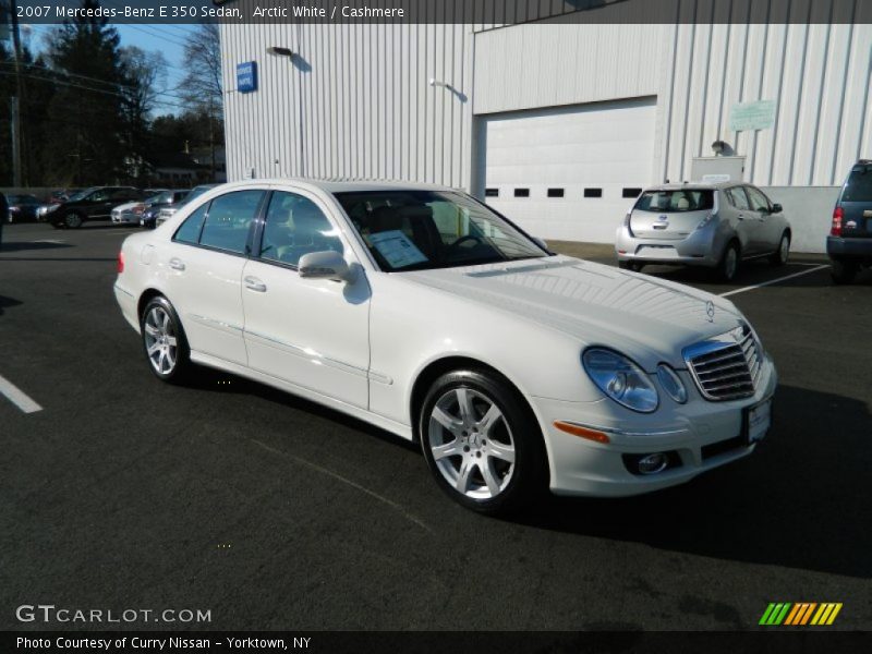 Arctic White / Cashmere 2007 Mercedes-Benz E 350 Sedan