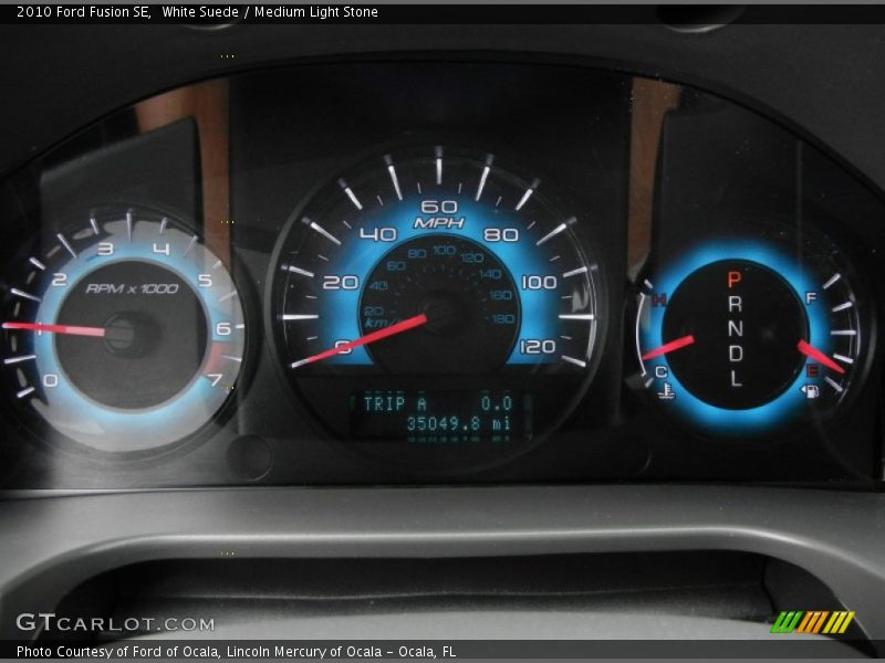 White Suede / Medium Light Stone 2010 Ford Fusion SE