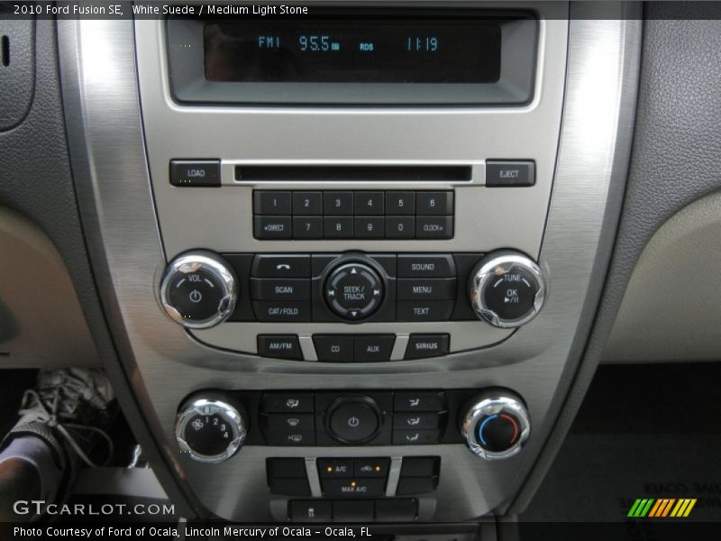 White Suede / Medium Light Stone 2010 Ford Fusion SE