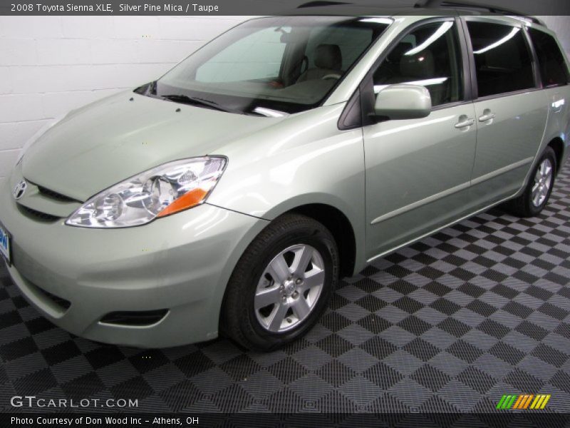 Silver Pine Mica / Taupe 2008 Toyota Sienna XLE