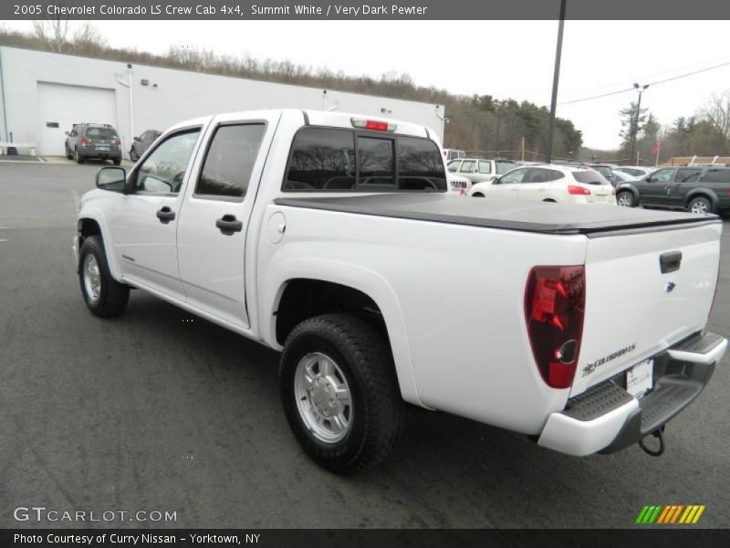 Summit White / Very Dark Pewter 2005 Chevrolet Colorado LS Crew Cab 4x4