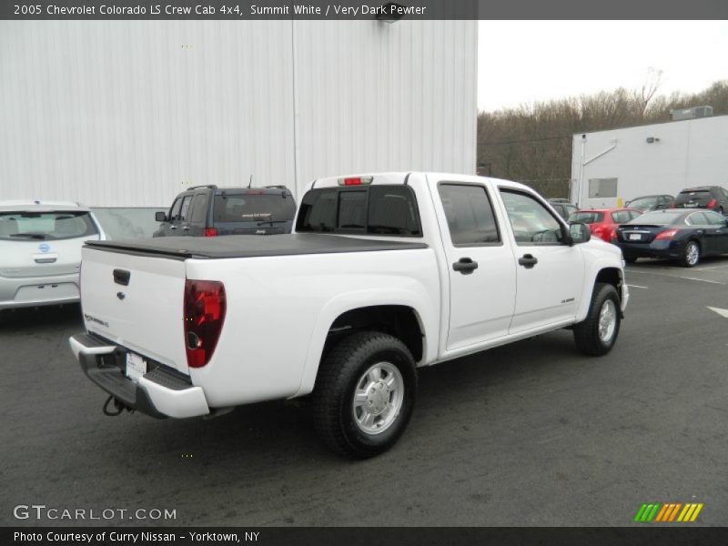 Summit White / Very Dark Pewter 2005 Chevrolet Colorado LS Crew Cab 4x4