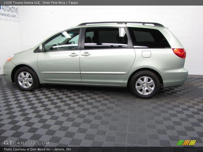 Silver Pine Mica / Taupe 2008 Toyota Sienna XLE